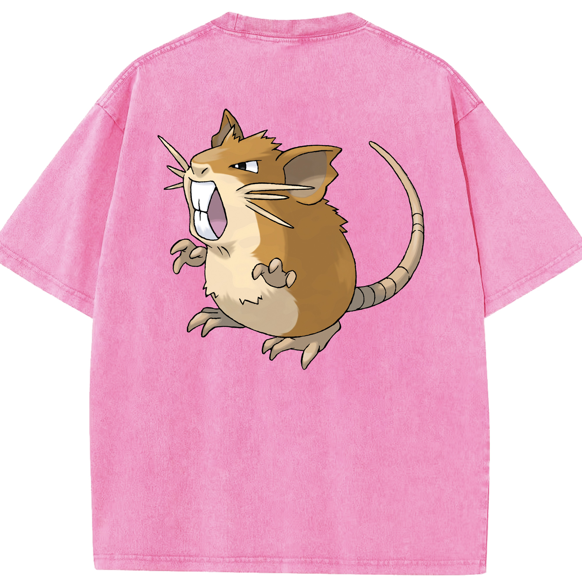 （画像用） ポケットモンスター Pokémon 綿100% ヴィンテージ風 半袖Tシャツ（背面プリント）